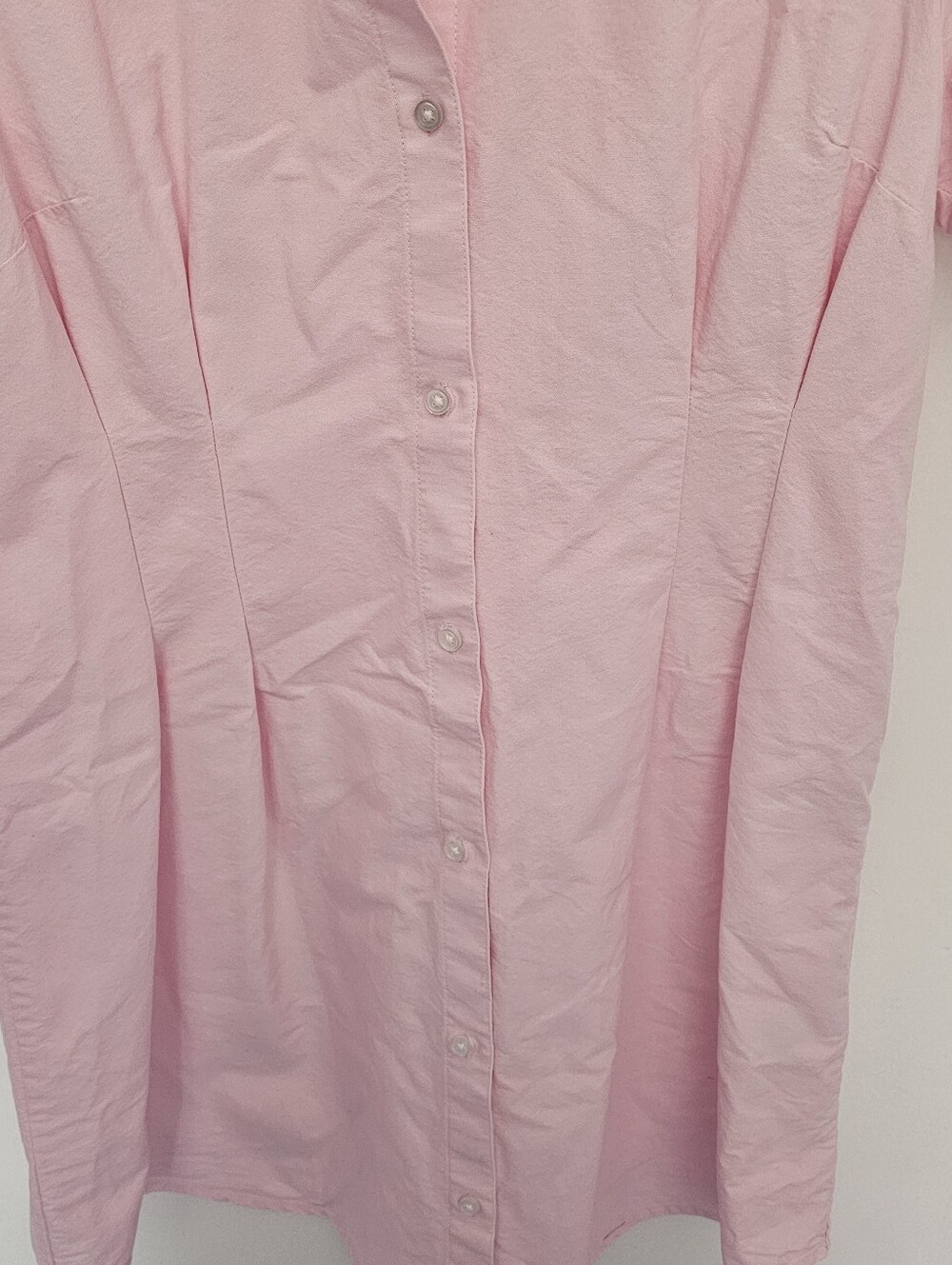 Simons Twik Pale Pink Casual Oxford shirt dress. Great summer dress. - Picture 5 of 11